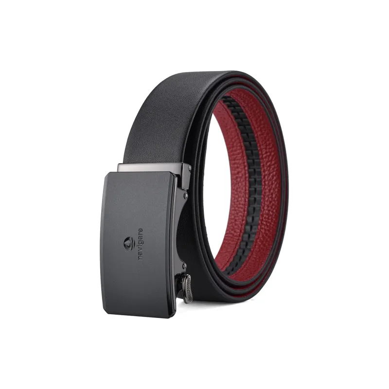 NAVIGARE Top Grain Cow Leather Leather Belts Men's 3.5cm-6