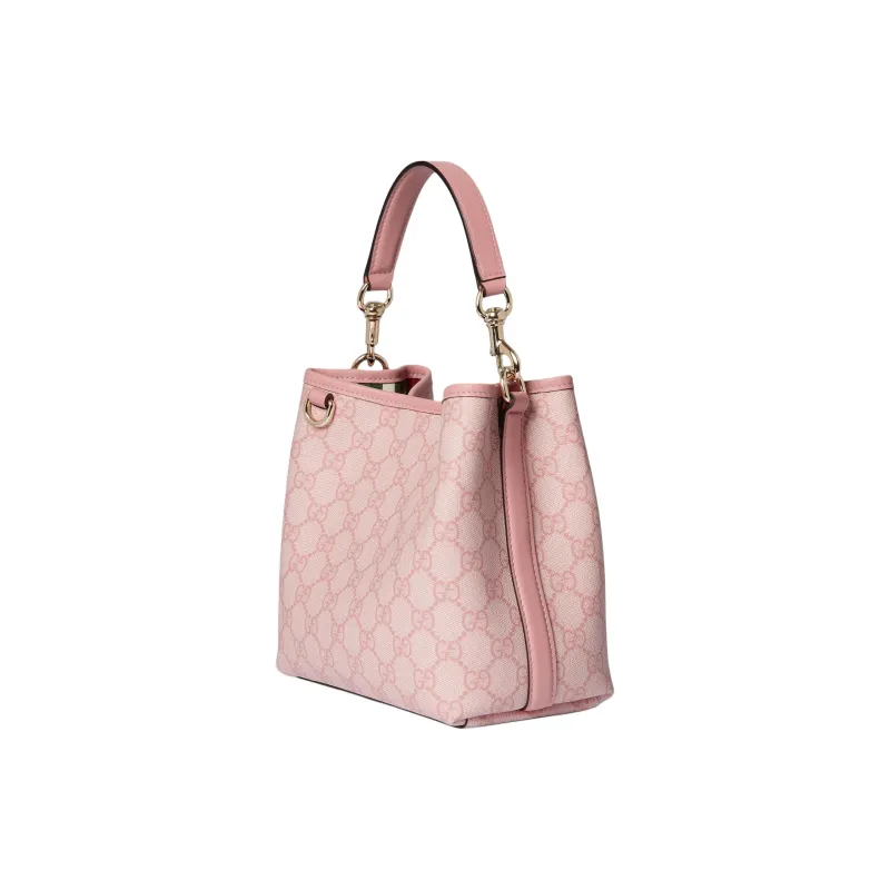 GUCCI Leather Bucket Bag Handbag Mini Women's Light Pink-2