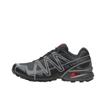 SALOMON Speedcross 3 Anti Slip Wear Resistant Low Top Outdoor Shoes Men's Black Cyan
