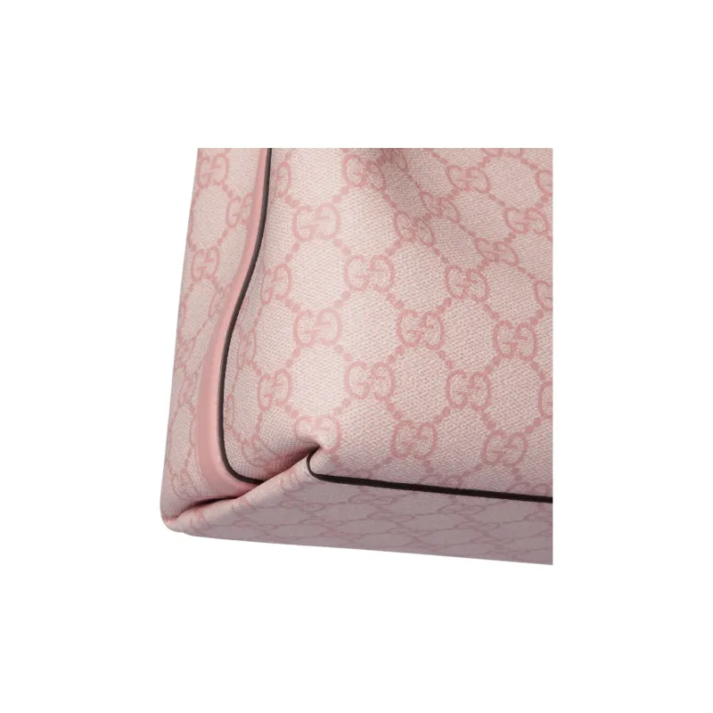GUCCI Leather Bucket Bag Handbag Mini Women's Light Pink-7