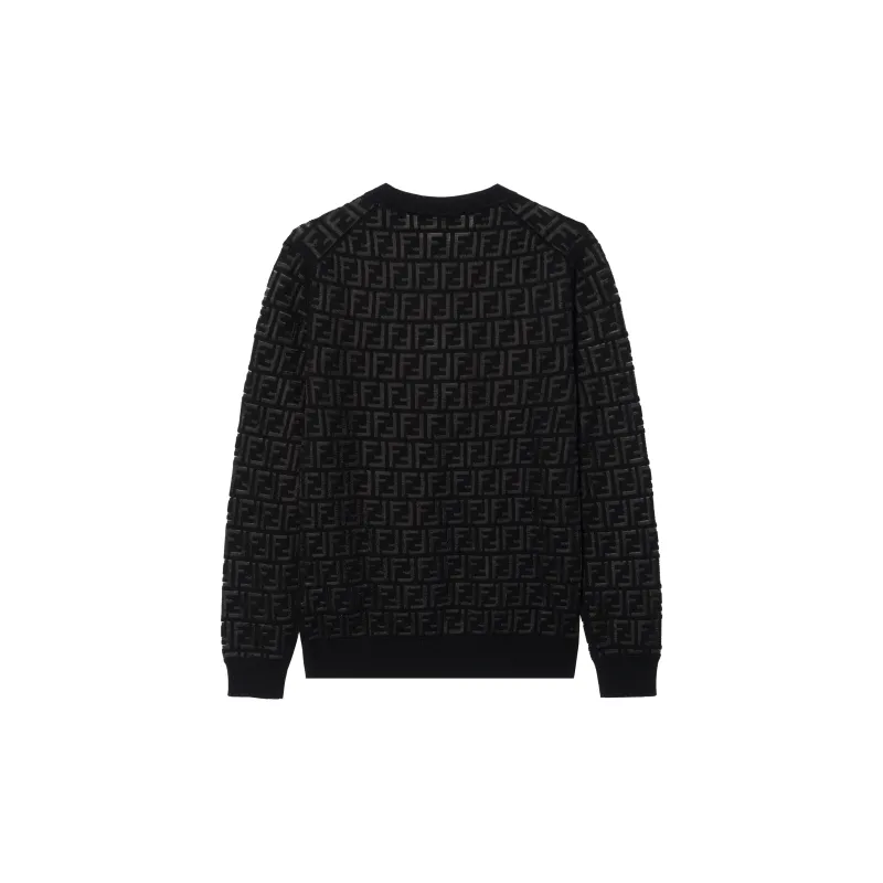 FENDI Allover Ff Jacquard Crewneck Jumper-1