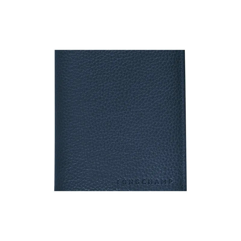LONGCHAMP Le Foulonné Cow Leather Wallet Men's Marine Blue-2