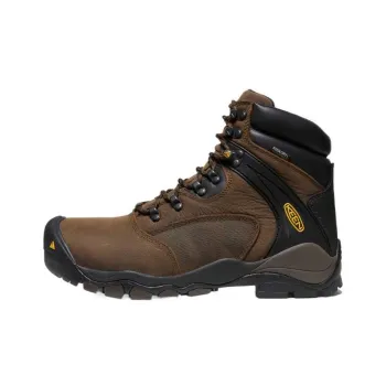 KEEN Slip-Resistant High-Top Outdoor Shoes Men's Brown Black