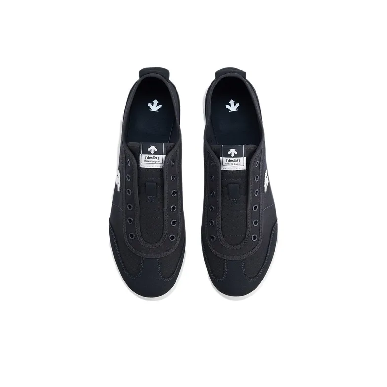 DESCENTE Abrasion Resistant Low Top Casual Shoes Women's Black-2