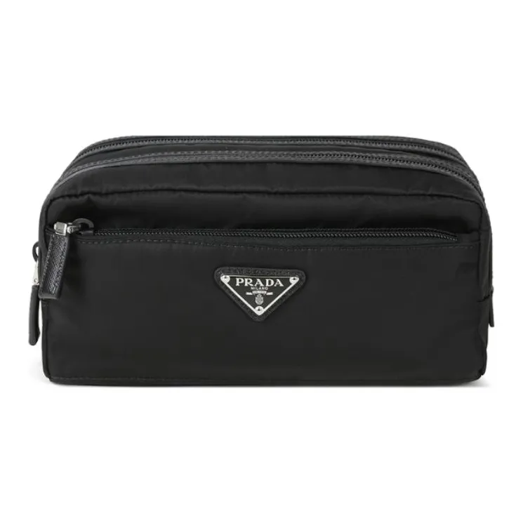 PRADA Recycled Nylon Toiletry Bag Men's Black-0