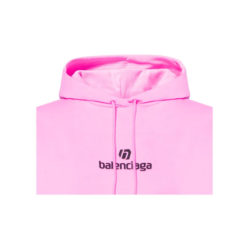 Balenciaga Soccer Hoodie Pink-6