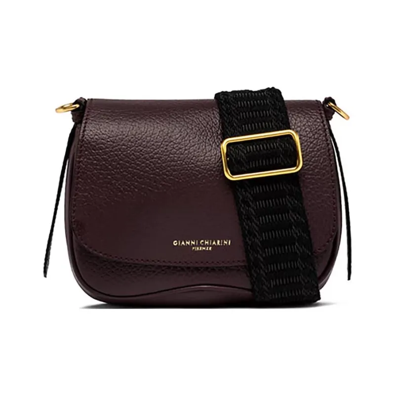 GIANNI CHIARINI Leather Crossbody Bag Shoulder Bag Women's Purple-0