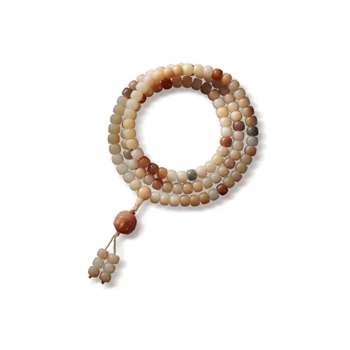 FANGYUANXIAOFU Bodhi Root Barrel Bead Beaded Bracelet Unisex