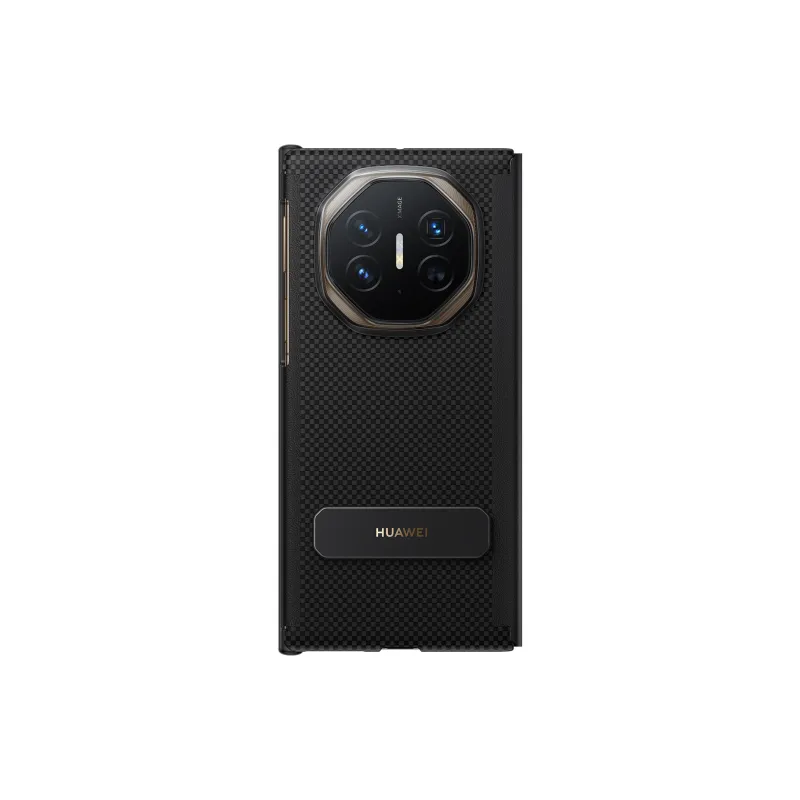 HUAWEI Aramid Material Rotating Stand Smart Window Protection Case Phone Case HUAWEI Mate XT Ultimate Design-1
