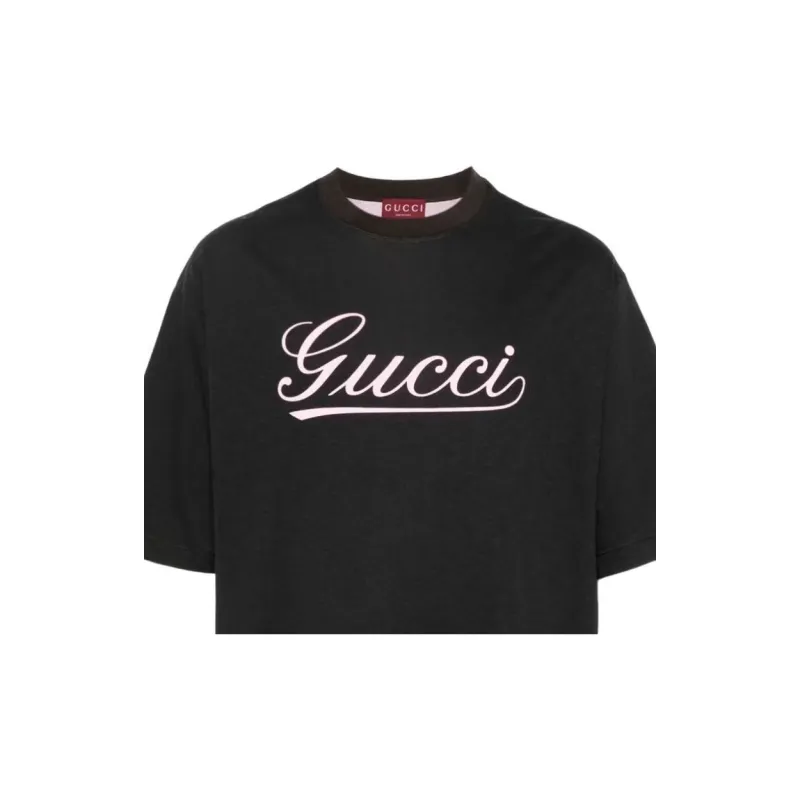 GUCCI Script Logo T Shirt-3