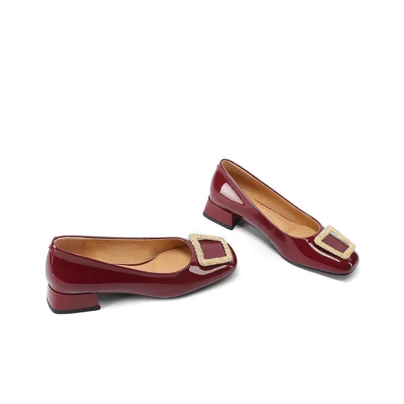 XICUNMINGWU Block Heel High Heels Women's-9