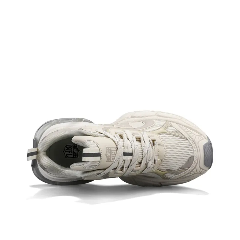 NFL Guoli N Height Increasing Wear-Resistant Breathable Slip-Resistant Low-Top Chunky Sneakers Unisex Beige-3
