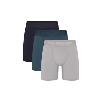 SKIMS Valentine's Day Collection SS25 MENS 5' BOXER BRIEF 3-PACK Underpants Men's 3 Pack Indigo Multi/Indigo Multicolor