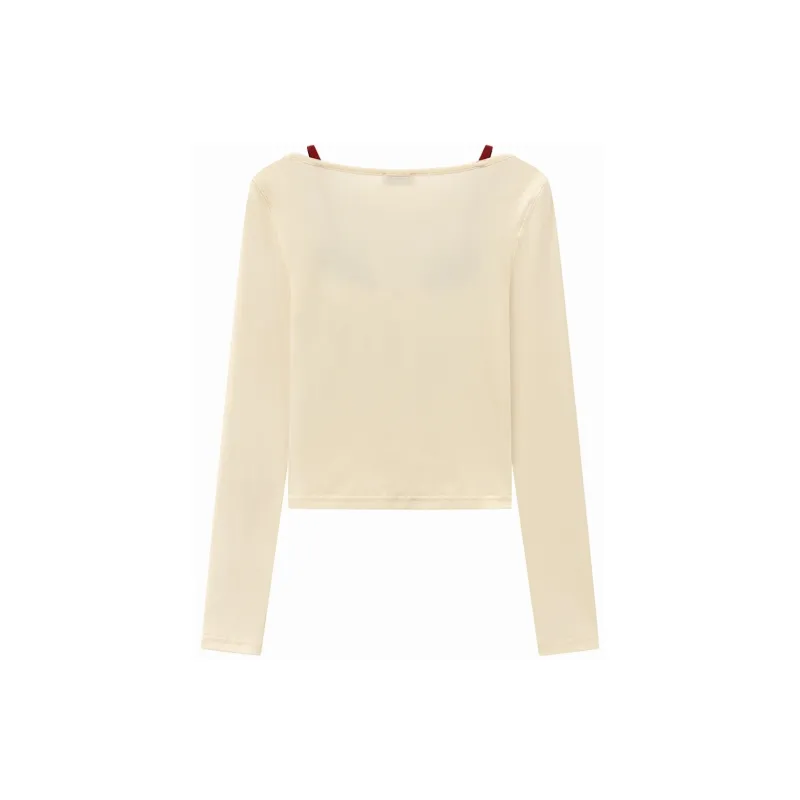 CHUU T-Shirt Women's Vintage Red-3