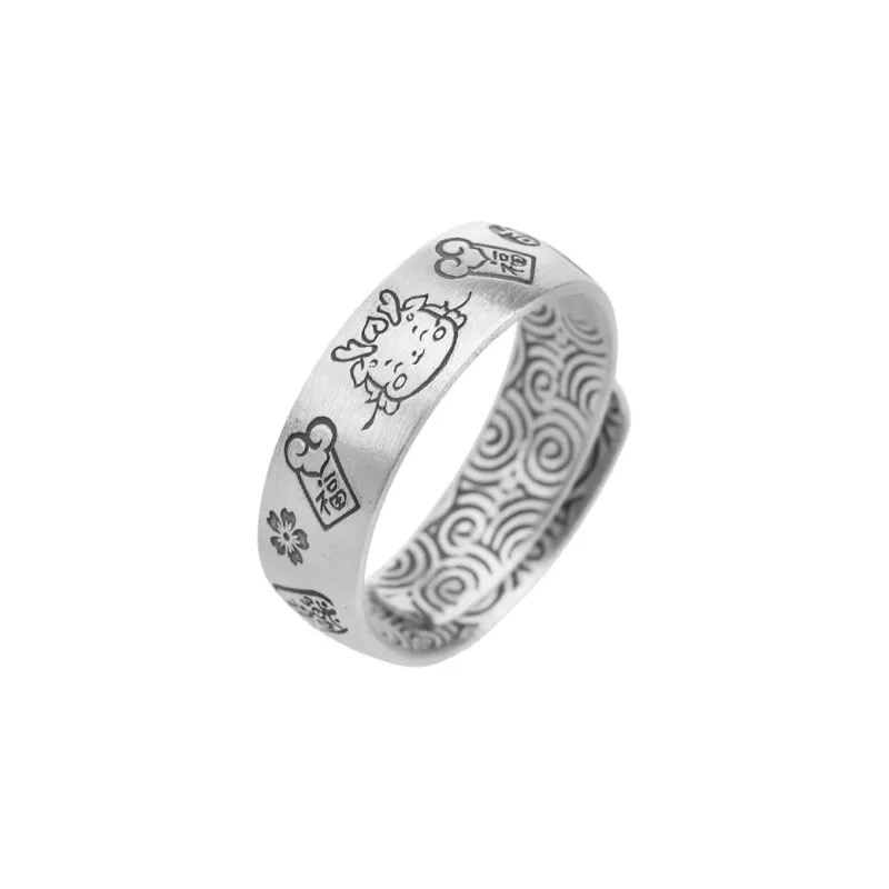 Xiaoyinjiang 999 Fine Silver Rings Women's-0