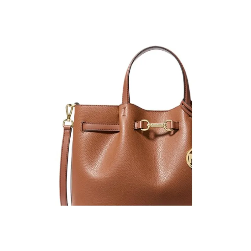 MICHAEL KORS Split Cow Leather One Shoulder Handbag Medium Size Women's Leather Brown-2