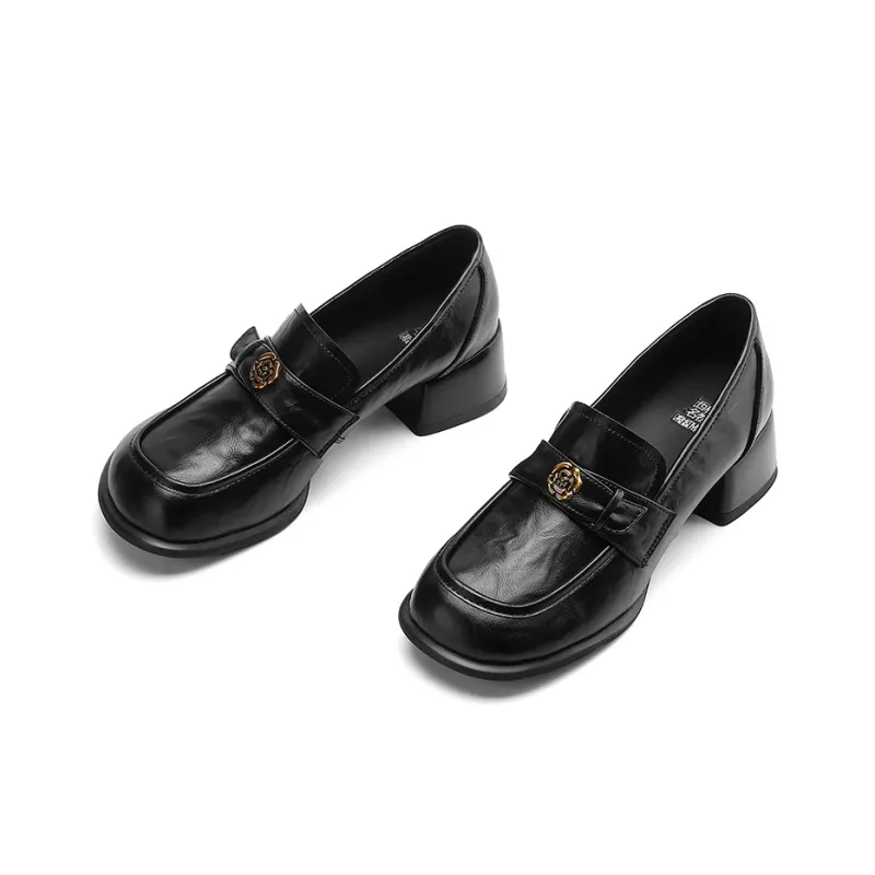 XICUNMINGWU Loafers Women's Black/Dark Brown-2