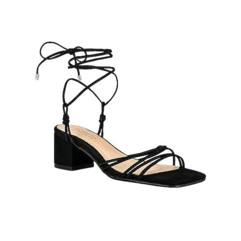 Schutz Athena Strap Sandals 5cm Women's Black-2