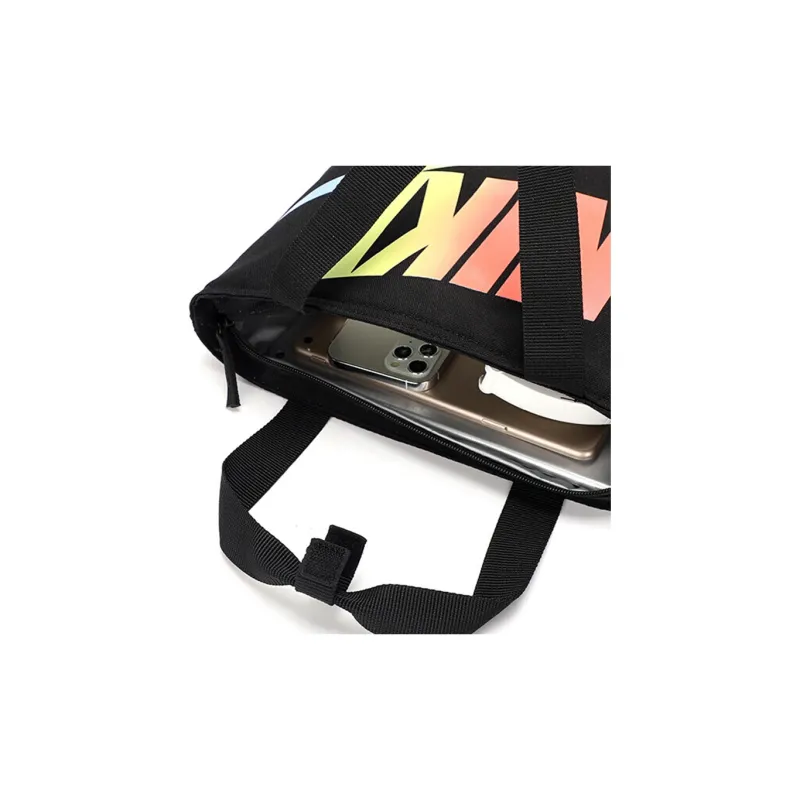 Jordan Canvas Canvas Bag Tote Bag Shopping Bag Shoulder Bag Handbag Regular Unisex Black-4