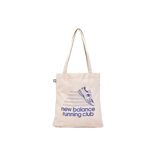 New Balance Canvas Bag Tote Bag Shopping Bag Handbag Shoulder Bag Regular Unisex Light Beige & Blue