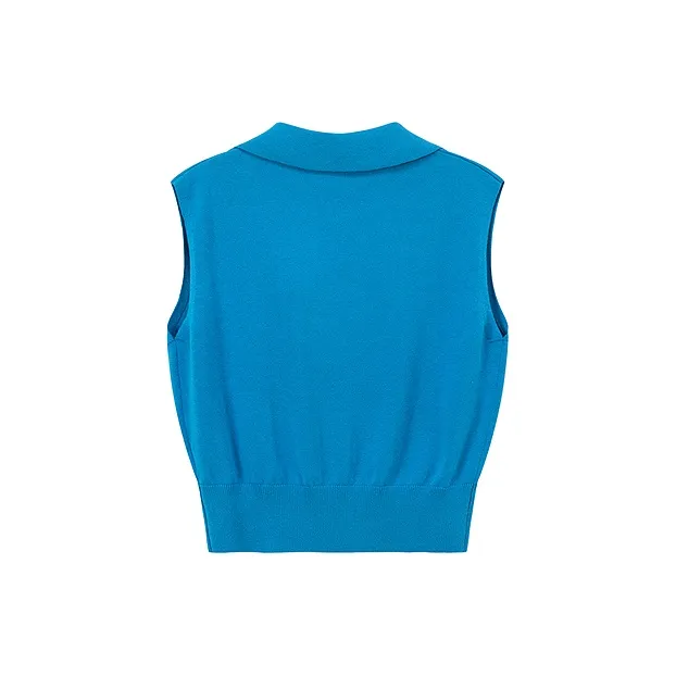 CHUU Vests Women's Electric Blue-1