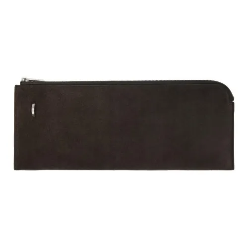 RICK OWENS/RO Suede Calfskin Wallet Men's Brown