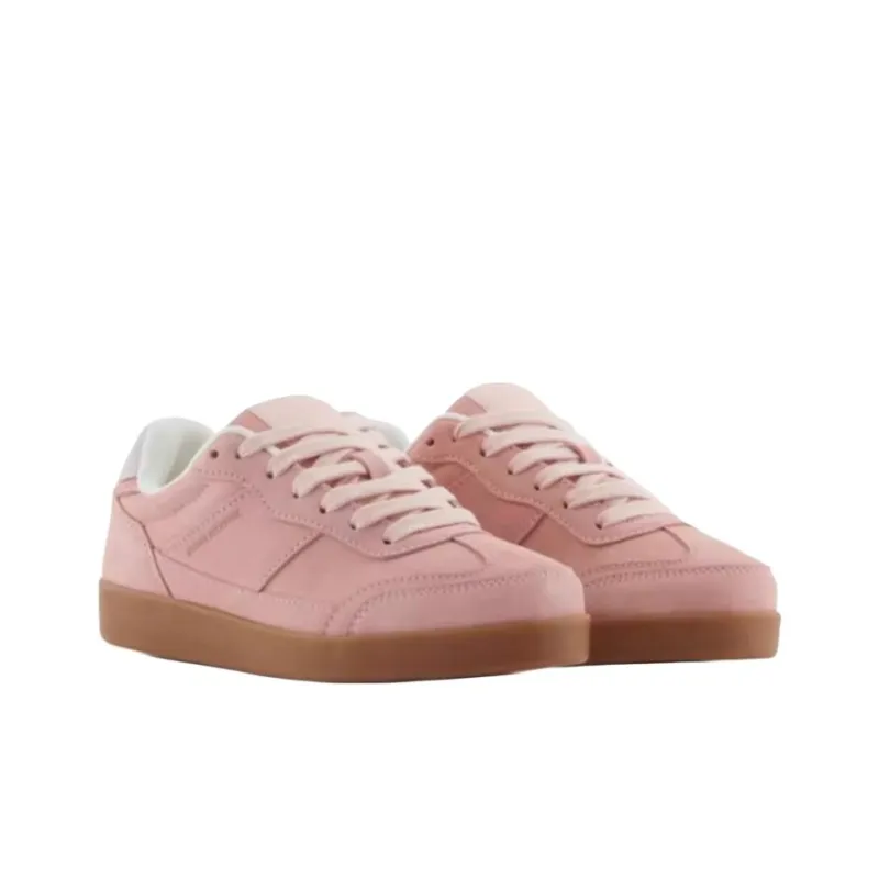 ARMANI EXCHANGEAE Low Top Skateboard Shoes Women's Pink-2