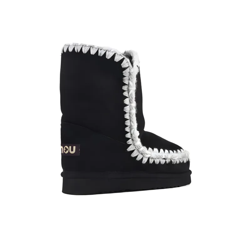 Mou Whipstitch-detail Suede Eskimo Boots-3