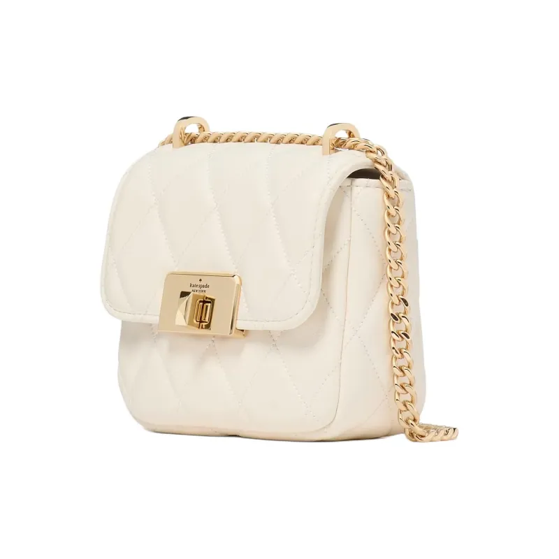 Kate Spade Cow Leather Shoulder Bag Crossbody Bag Small Size Women's Ecru-1