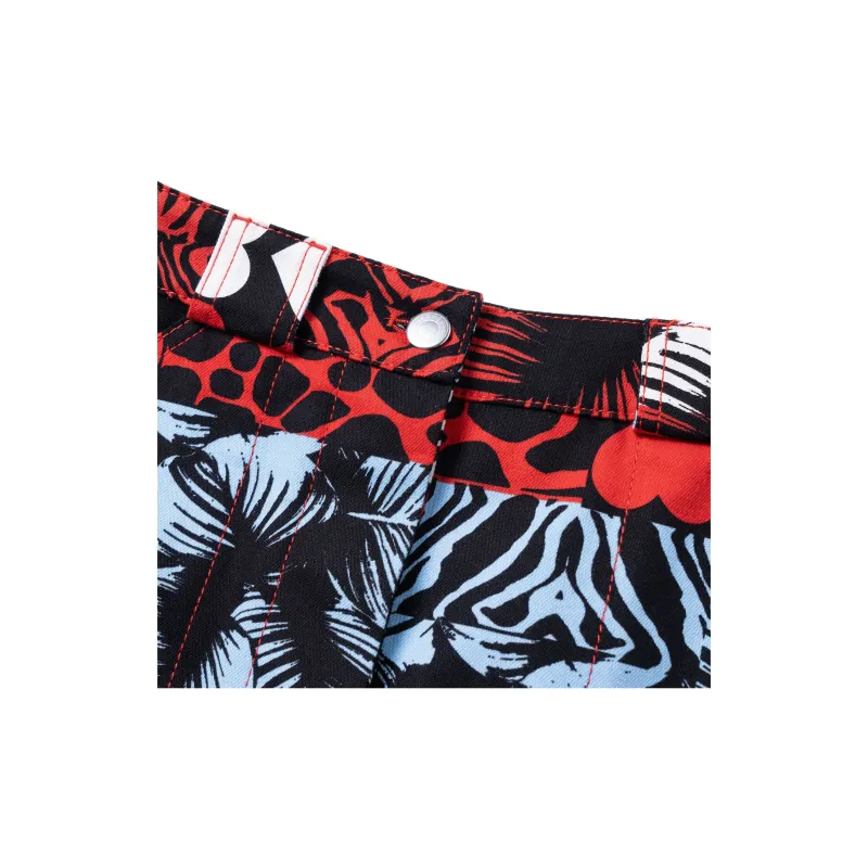 HERMES Denim Short Skirts Women's Red-6