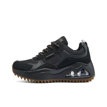Skechers Street Cushioned Slip Resistant Low Top Outdoor Shoes Women's Black