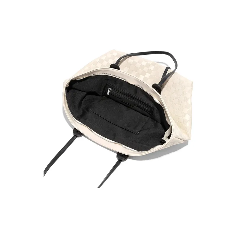CLEVER& KETCH PU Tote Bag Shoulder Bag Regular Women's Ecru-5