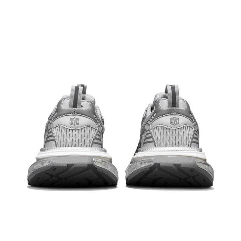 NFL Guoli N Height Increasing Wear-Resistant Breathable Slip-Resistant Low-Top Chunky Sneakers Unisex Gray-4