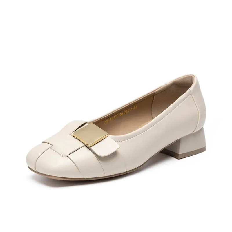 ZHR Chunky Heel High Heels 3cm Women's-1