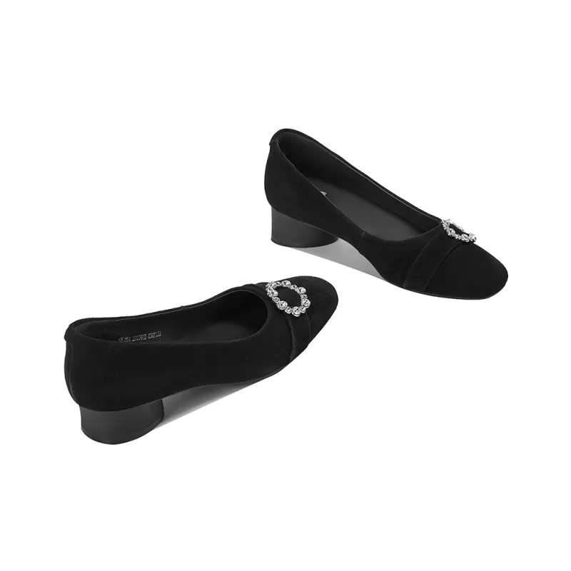 XICUNMINGWU Block Heel High Heels Women's-2