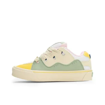 GLO BULL Anti-Slip And Wear-Resistant Breathable Low-Top Skateboard Shoes Unisex Beige Fruit Green