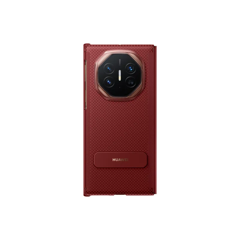 HUAWEI Aramid Material Rotating Stand Smart Window Protection Case Phone Case HUAWEI Mate XT Ultimate Design-3