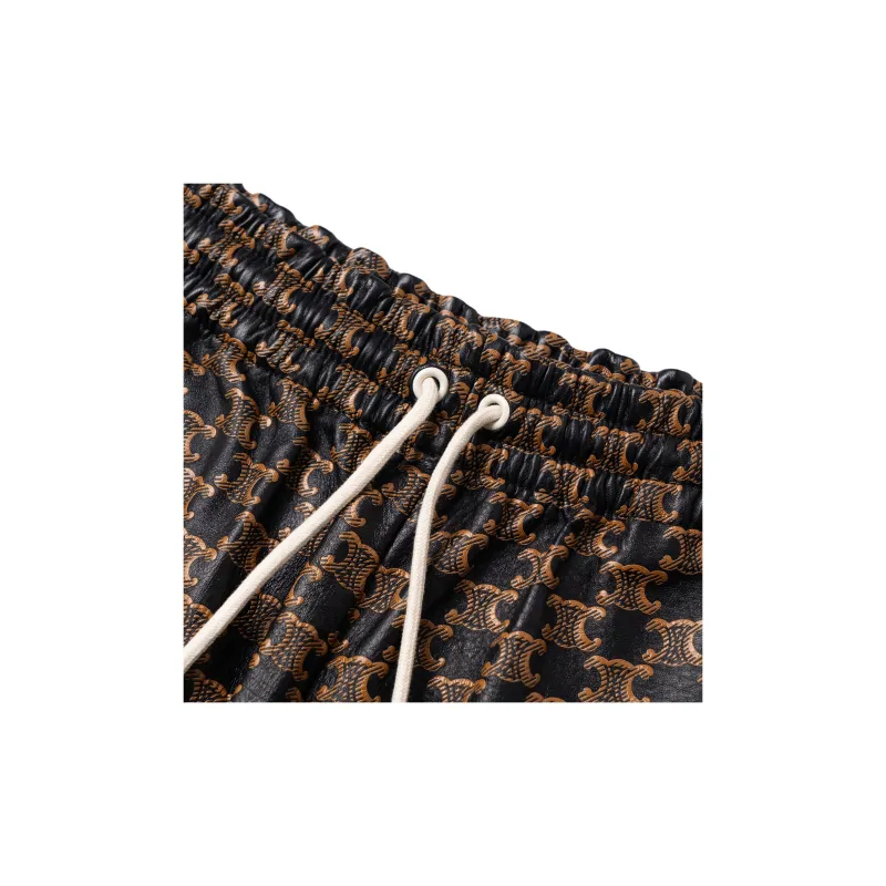 CELINE Casual Shorts Women's Caramel-4