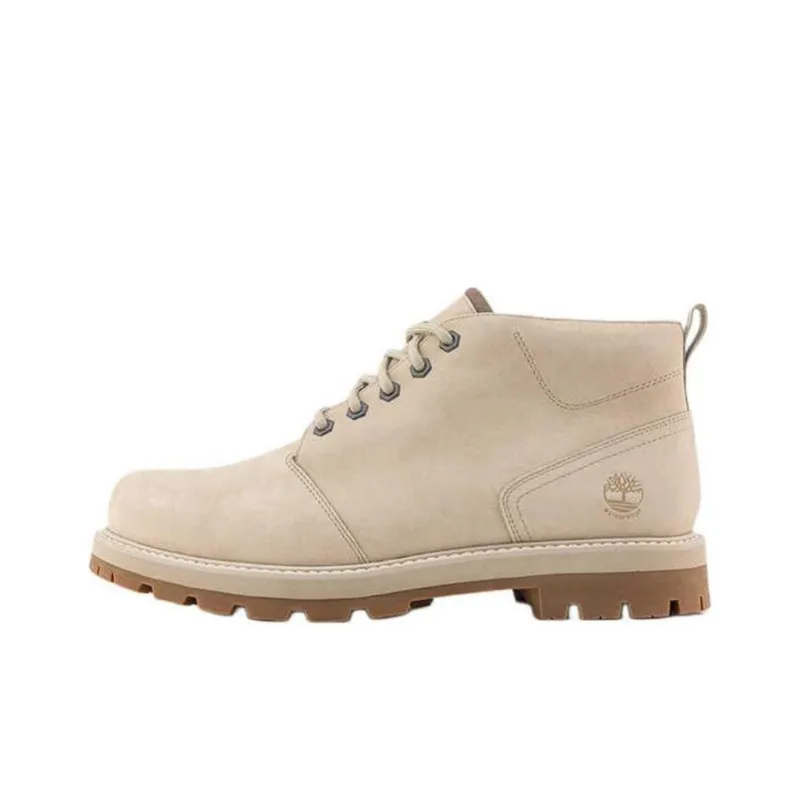 Timberland Waterproof And Wear-resistant Ankle-Length Outdoor Boots Men's Light Brown-0