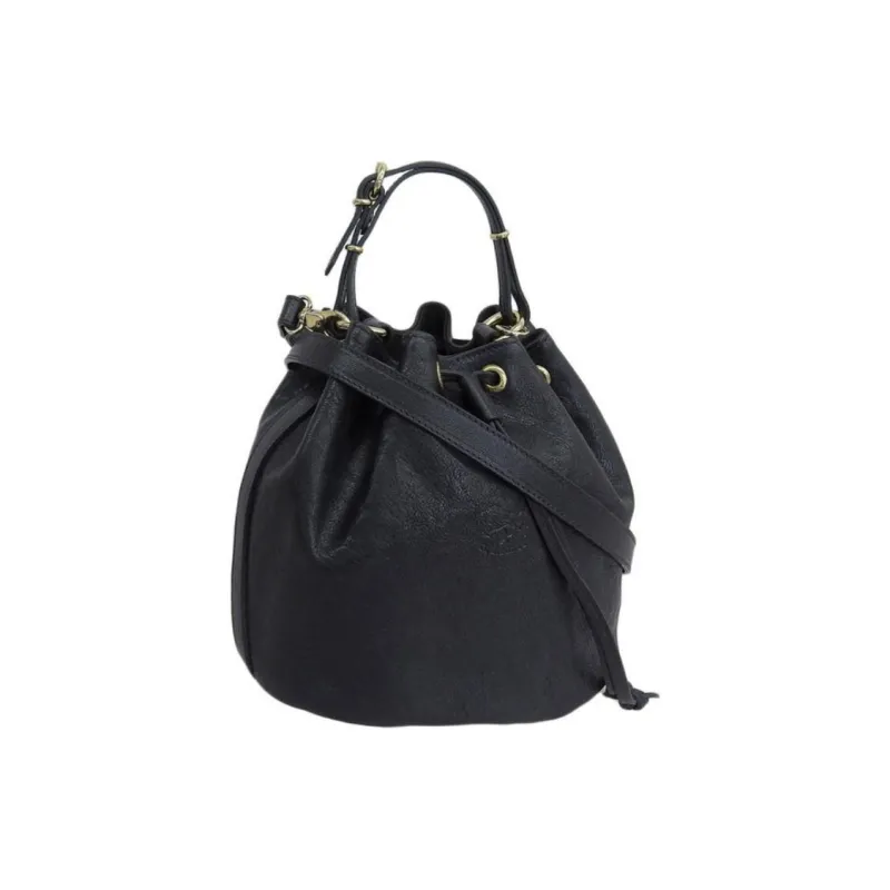 Alpha Industries Leather Shoulder Bag Crossbody Bag Handbag Regular Women's Black-3