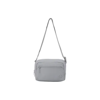 DESCENTE Nylon Crossbody Bag Small Size Unisex Light Gray