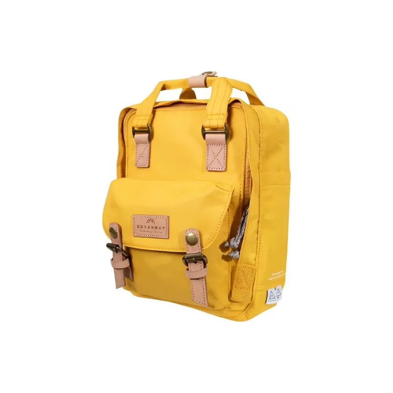 Doughnut Polyester Backpack Mini Unisex Mustard Yellow-1