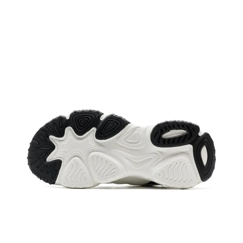 XTEP Nomadic Cushioning Abrasion Resistant Lightweight Low Top Casual Shoes Women's Sail White Black-5