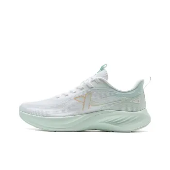 XTEP Wear Resistant Balance Cushioning Low Top Casual Trail Running Running Shoes Women's White Green