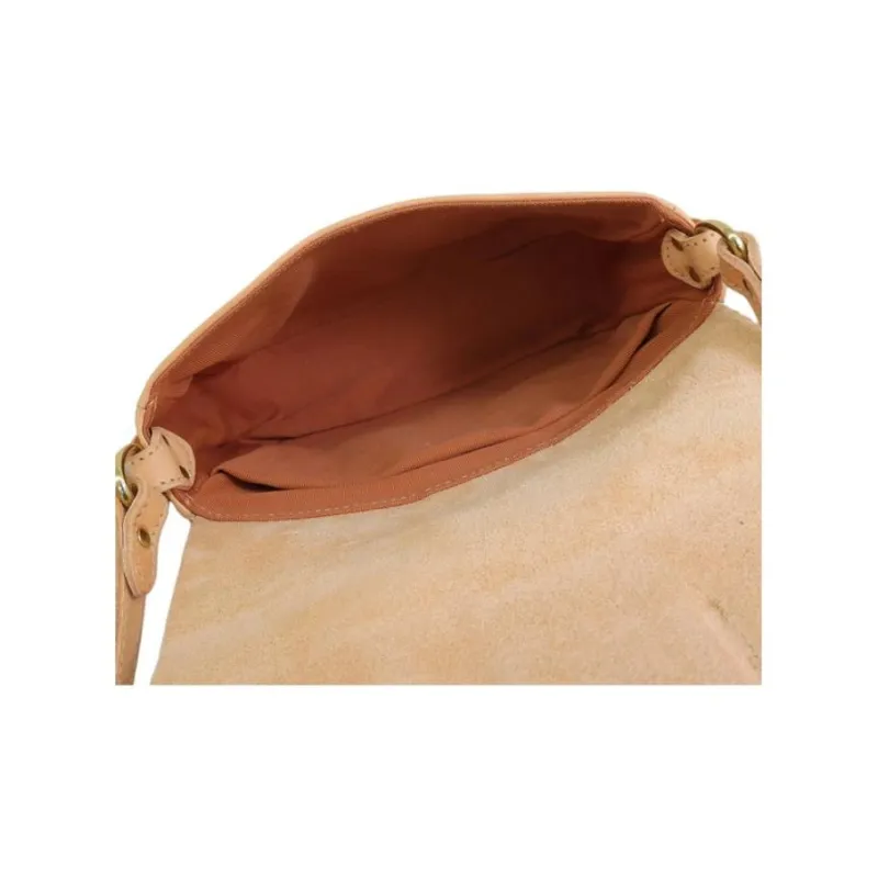 Il Bisonte Leather Crossbody Bag, Shoulder Bag Women's Beige-4