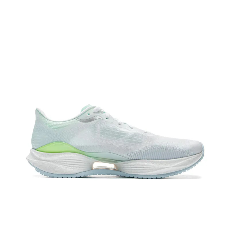 LiNing Super-Light 22 Cushioning Anti-Slip Wear-Resistant Breathability Low-Top Running Shoes Men's White Green Gray-1