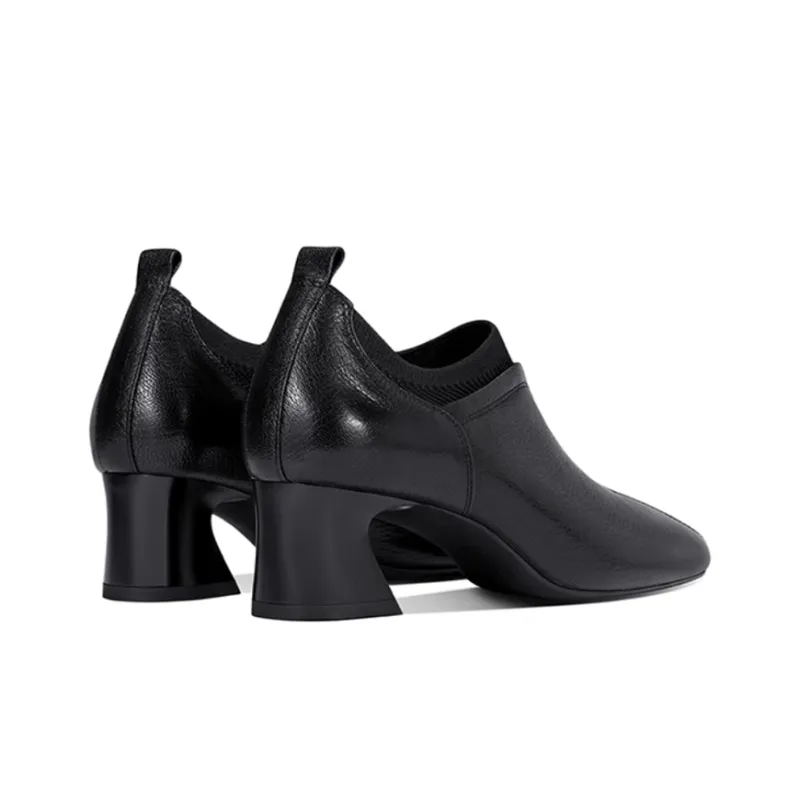 JESSICA SOPHIA Chunky Heel High Heels 5cm Women's Black-3