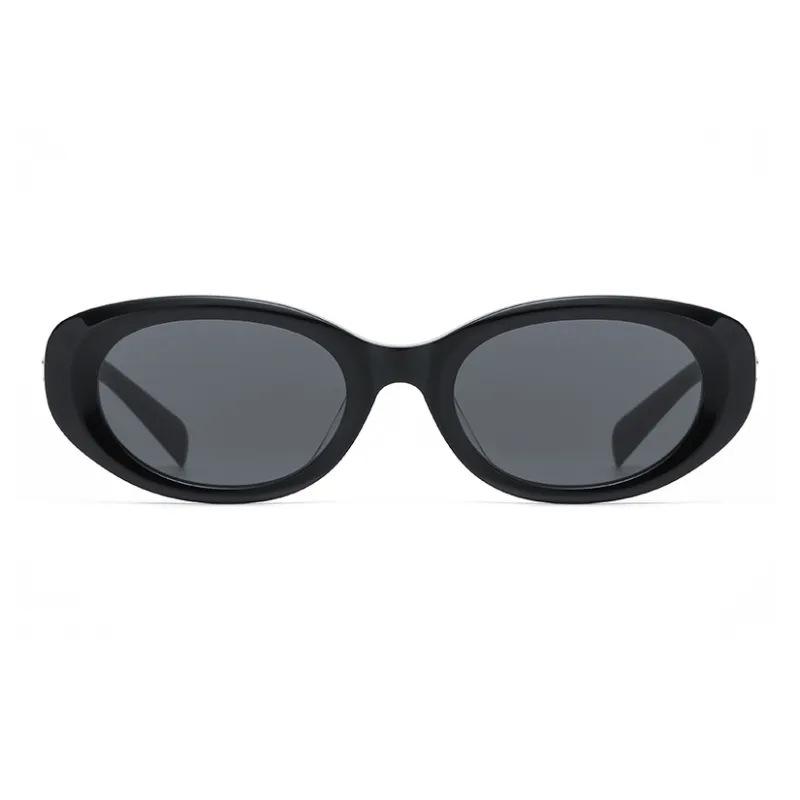 Prsr Plate Frame Oval Sunglasses Unisex-4