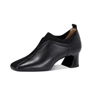 JESSICA SOPHIA Chunky Heel High Heels 5cm Women's Black