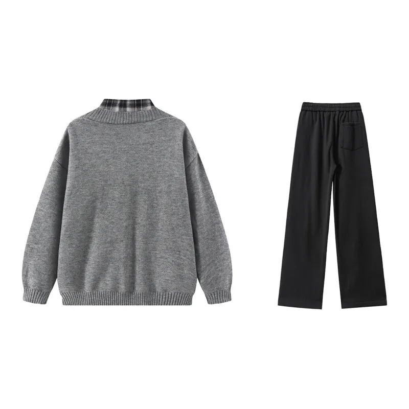 LIVINGTOWN Shirt Matching Set Unisex-3